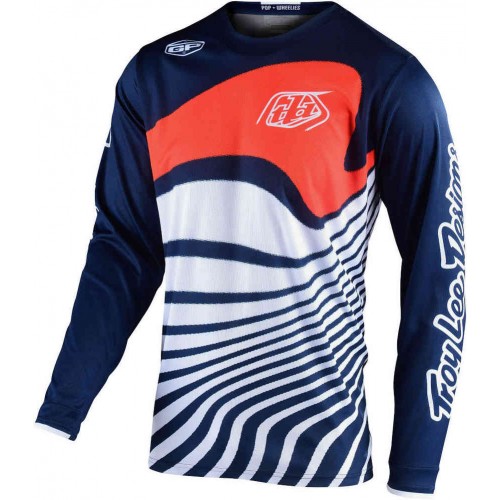 CAMISOLA TROY LEE DESIGNS 2021 GP DRIFT - NAVY / LARANJA